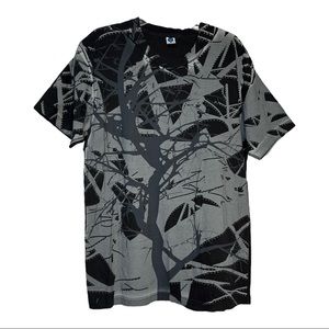 Uptick Apparel Men’s Blk/Gry Geometric Print Tee